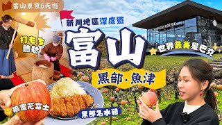 【北陸富山深度遊】EP2 黑部．魚津：人生首次打年糕🍎摘富士蘋果＼富山漁師私房菜🐟深海幻魚／黑部名水豬🐷眺望立山連峰酒店｜新川地區一日遊｜附自由行交通｜自駕遊｜富山｜日本中部｜北陸自由行｜ [upl. by Ahseka]