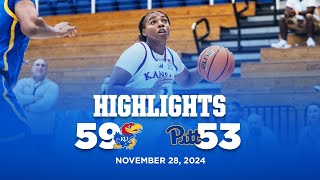 Kansas vs Pitt Highlights [upl. by Eisdnyl656]