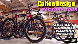 Calfee Design Factory Tour USA Built Carbon amp Bamboo Frames [upl. by Tenner]