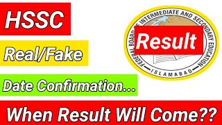 Fbise HSSC Result Date Confirmation 2024  1st Annual Result [upl. by Enner207]