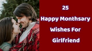 Happy Monthsary Wishes For Girlfriend [upl. by Fine]