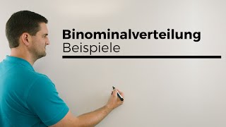 Binomialverteilung Beispiele Stochastik Wahrscheinlichkeitsrechnung  Mathe by Daniel Jung [upl. by Arihsan999]