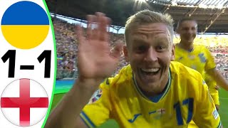 Ukraine vs England 11  All Goals and Highlights  2023 🔥 ZINCHENKO [upl. by Hubert]