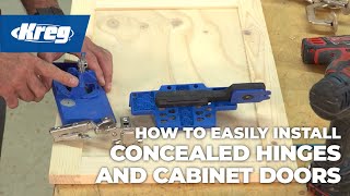 How To Easily Install Concealed Hinges amp Cabinet Doors [upl. by Oira]