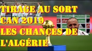 Résultat Tirage au sort coupe dAfrique des nations 2019 planning des matchs chances de lAlgérie [upl. by Nylinej]