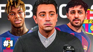 ¡XAVI SE QUEDA RECONSTRUYENDO EL FC BARCELONA 2425 Realista [upl. by Ennairoc]