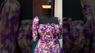 Milkmaid Dress tutorial youtubecreatorcommunity sewingtips shortsfeed [upl. by Sessilu]