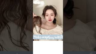 wavy bangs  히피펌 앞머리 가발 hairtransformation wigtutorial [upl. by Ahsirtal2]