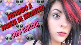 Do Cabelo Preto ao Vermelho Com Anilina Pintando a Franja [upl. by Siari]