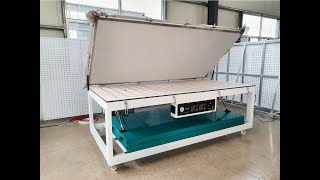 solid surface corian thermoforming machine BYT vacuum press [upl. by Esinart]