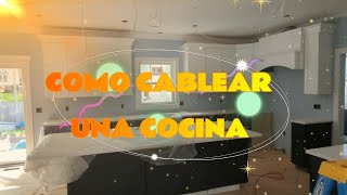 COMO CABLEAR UNA COCINA electrical diy howto electrician [upl. by Nauqyaj935]