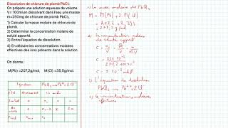 Dissolution de chlorure de plomb [upl. by El]