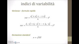 Stat3 Lezione di Statistica indici di variabilità [upl. by Orella39]