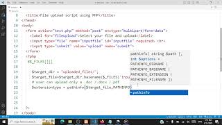 File Upload Script using PHP  DEMO [upl. by Paza]