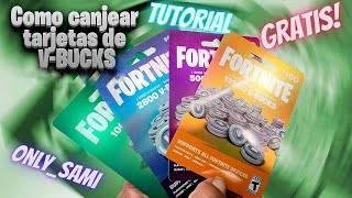 COMO CANJEAR UNA TARJETA DE PAVOS PARA FORTNITE  TUTORIAL  PCXBOXSWITCHPS4MOBILE [upl. by Aeneg]