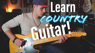 5 BEGINNERINTERMEDIATE Country Licks Every Player Should Know plus TABS amp SOLO [upl. by Carlye]