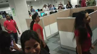 FlashMob at GlobalData Hyderabad office NSL Building [upl. by Onibla229]