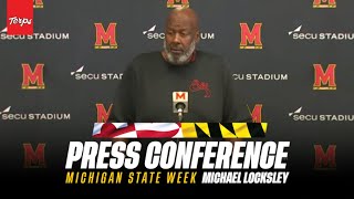 Maryland Football  Head Coach Michael Locksley Weekly Press Conference [upl. by Derrej]