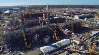 Sasol’s US Mega Project December 2017  Latest aerial view of construction [upl. by Massarelli260]