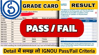 Ignou ResultGrade Card Passing Marks 2024 Pass or Fail  Ignou Result Or Grade Card Passing Marks [upl. by Savvas712]