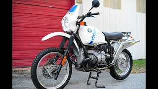 1988 BMW R100GS Ride 1 [upl. by Nyltiak]