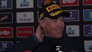 Mads Pedersen  Interview at the finish  GentWevelgem 2024 [upl. by Frederigo]