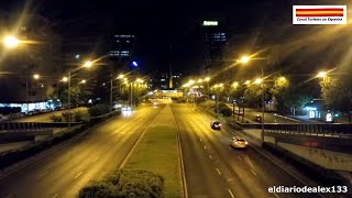 Paseo Castellana Noche Madrid el diario de alex Canal Turismo na Espanha [upl. by Ycul411]