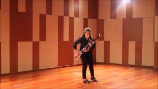 Allemande  Partita para fagot solo BWV 1013 JSBach  Bassoon [upl. by Ahseki]