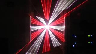 Briteq Laser BT 1500 RGB Lasershow Bielefeld Germany [upl. by Yrallam707]