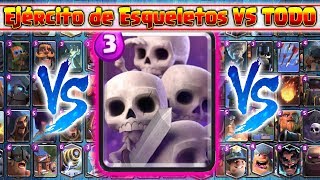 Ejército de Esqueletos VS TODAS las Cartas  En Defensa  14 VS 1 [upl. by Maxey340]