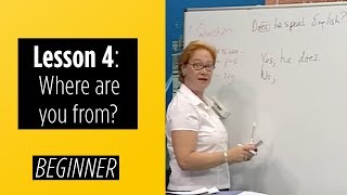 Beginner Levels  Lesson 4 Where are you from [upl. by Akimad]