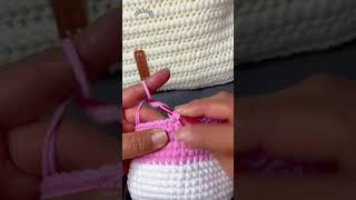 how to crochet a small bag 작은 가방 코바늘 뜨개질 방법 Tutorial per borsa alluncinetto crochet videocrochet [upl. by Gan]