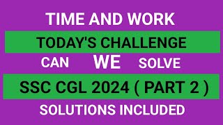 TIME AND WORK TAMIL  PIPES AND CISTERNS TAMIL  CGL 2024 QUESTIONS TAMIL [upl. by Suoicerp353]