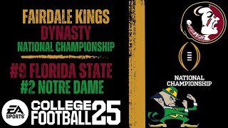 FAIRDALE KINGS 9 Florida State vs 2 Notre Dame LIVESTREAM Championship [upl. by Yaral]