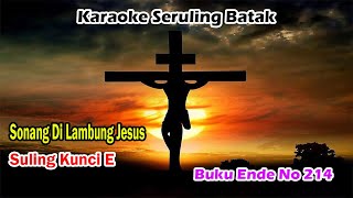 Sonang Di Lambung Jesus  Karaoke Seruling Batak Rohani Kunci E [upl. by Irret992]