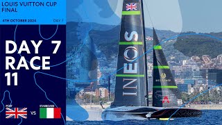 Louis Vuitton Cup Final Race 11  INEOS Britannia vs Luna Rossa Prada Pirelli  Full Replay [upl. by Bordie]