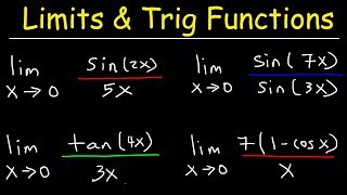 Limits of Trigonometric Functions [upl. by Naivaj]