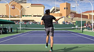 Taylor Fritz  IW Court Level Practice 4k 60fps [upl. by Boaten522]