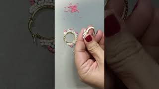 Arracadas con florecitas en Miyuki quieren tutorial Deja una 🌸 en comentarios handmademiyukidiy [upl. by Egnalos]