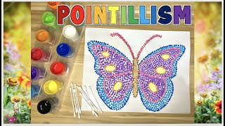 Pointillism Painting Technique for Beginners  ART FOR KIDS [upl. by Inaffyt26]