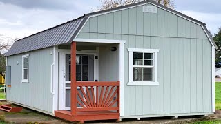 Gorgeous Beautiful Old Hickory Shed Has Been Finished Into Amazing Tiny Home [upl. by Ordnasil]