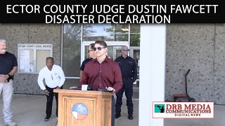 Ector County Judge Dustin Fawcett Presents Declaration of Disater [upl. by Avrom]