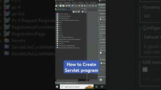 How to create Servlet Program viralshort servlet [upl. by Leviralc]