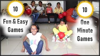 10 Indoor Activities for kids  Fun Indoor games  games for kids  Minute to Win It Games for kids [upl. by Cob]