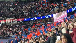 Paris SG Tous ensemble on chantera  PSG  Milan AC en Champions League 25112023 [upl. by Darrej]