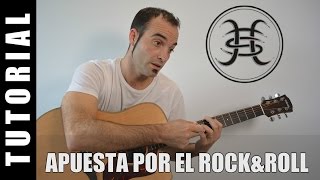 Como tocar Apuesta al Rock and Roll  Bunbury  guitarra FACIL tutorial acordes como tocar [upl. by Ttevy680]