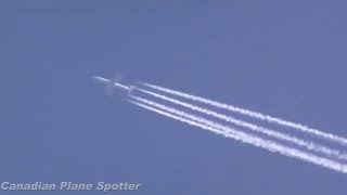 Contrail Spotting 3 Lufthansa A340300 [upl. by Lyndes]