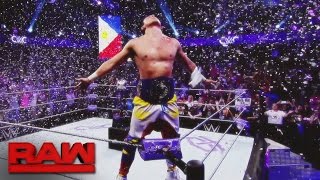 TJ Perkins becomes Raws first WWE Cruiserweight Champion Raw Sept 19 2016 [upl. by Knapp]