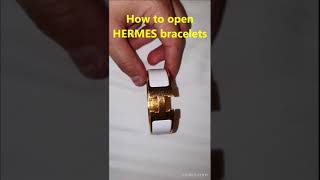 How to open original Hermes bracelets [upl. by Aicekan]