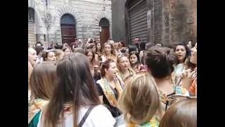 PALIO DI SIENA 2015 LATTESA NEL CASATO  immagini [upl. by Ayatan]